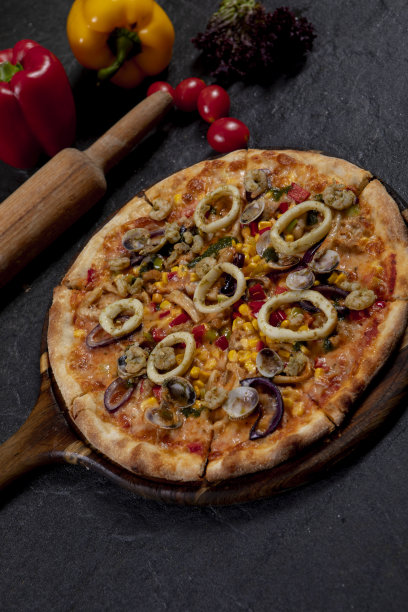 海鲜披萨图片下载