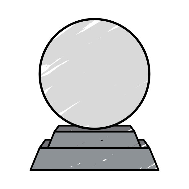 孤立的水晶球图标图片下载