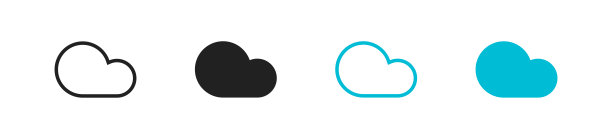 云网络存储设置图标在白色背景。技术的矢量图片下载