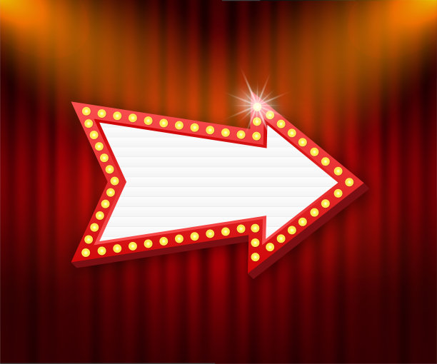 复古灯箱广告牌复古框架。具有可定制设计的灯箱。你的项目或广告的经典横幅。图片下载