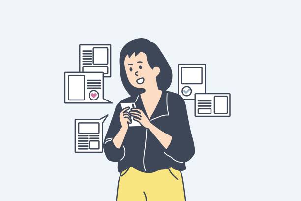 人们正在使用智能手机。图片下载