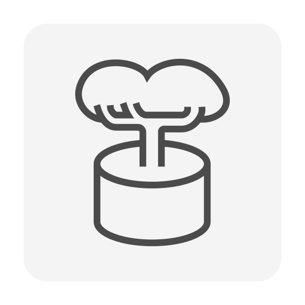 在混凝土树水泥罐或管道矢量图标设计。图片下载