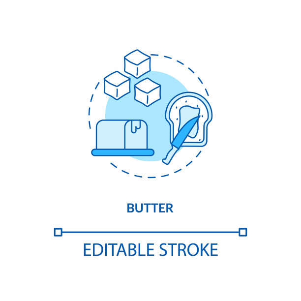 黄油绿松石概念图标图片下载