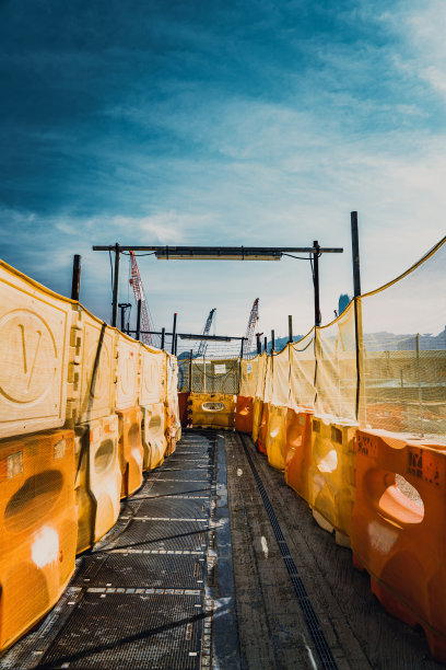 香港西九龙的道路工程图片下载