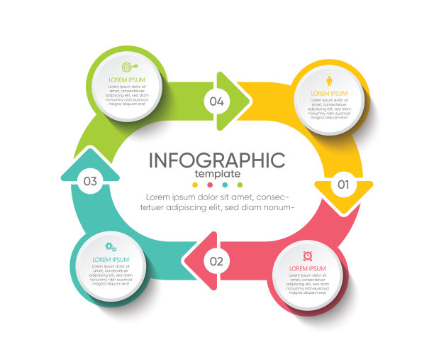 展示业务抽象背景信息图表模板图片下载