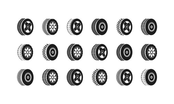 汽车轮胎、跟踪图片下载
