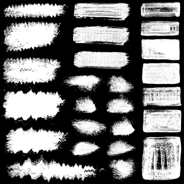 矢量墨刷污渍，设置图片下载
