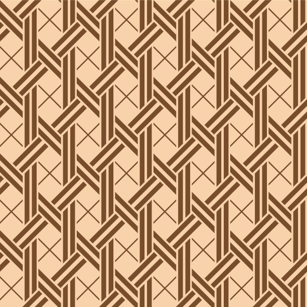 日本几何六边形竹编织矢量无缝图案图片下载