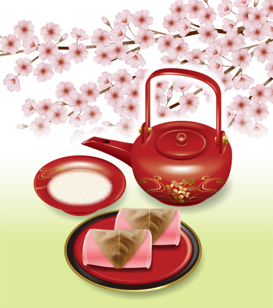 樱花节插图。图片下载