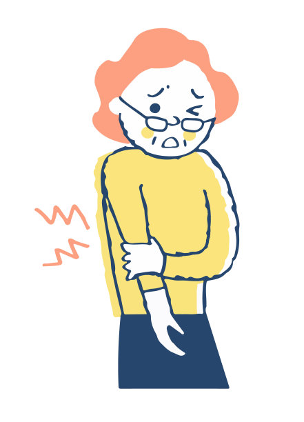 中年妇女肘部疼痛图片下载