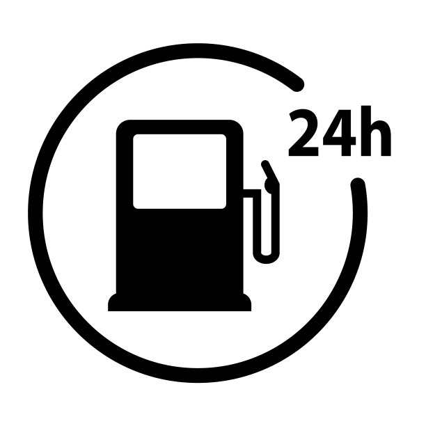 24小时营业加油站图标图片下载