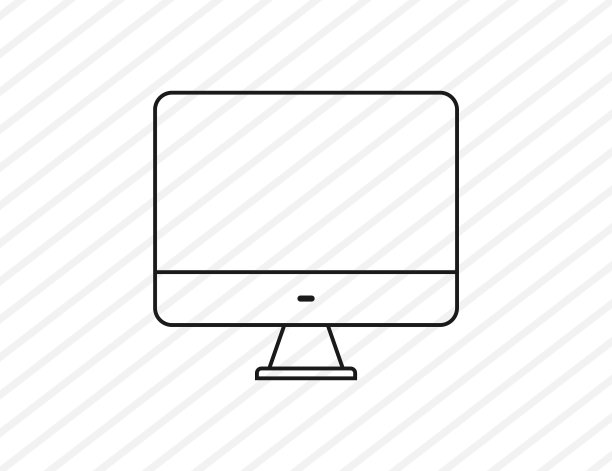 电脑图标标志隔离PC显示器上图片下载