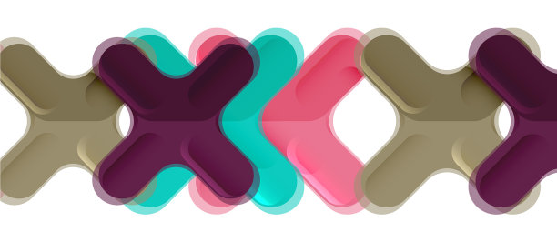 光滑的多色塑料风格交叉图片下载