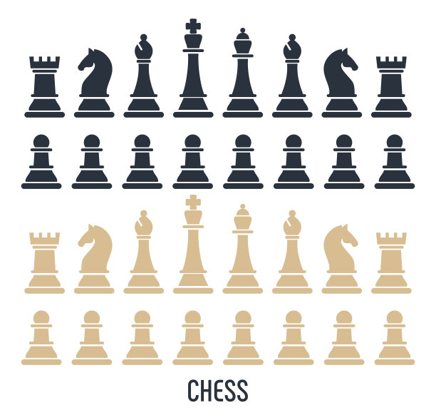 棋子孤立在白色背景上图片下载