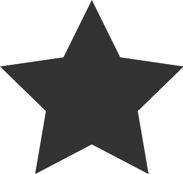 最喜欢的扁平星形图标图片下载