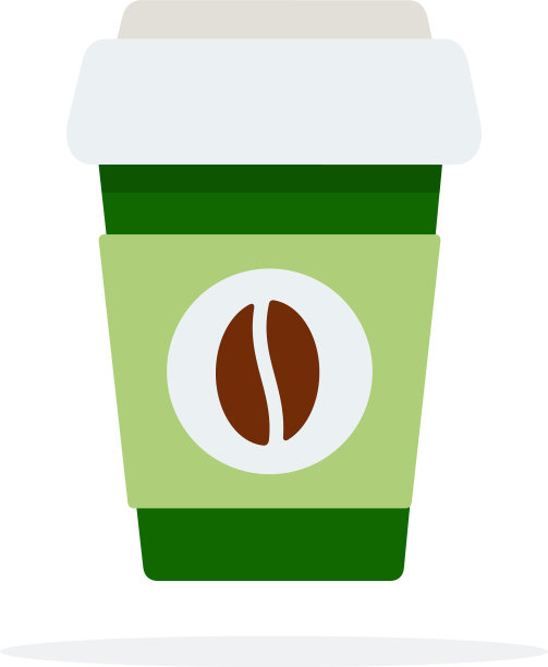 可重复使用的热杯图标平面隔离图片下载