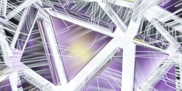 技术未来金属物体光束3d渲染插图墙纸背景3d渲染插图图片下载