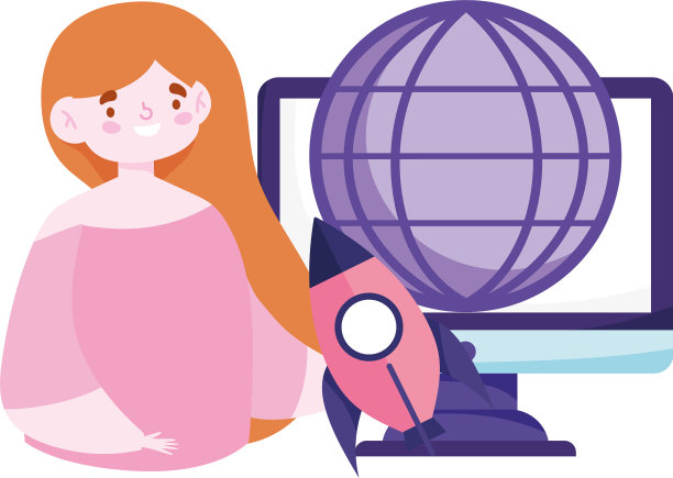 在线教育学生计算机世界启动图片下载