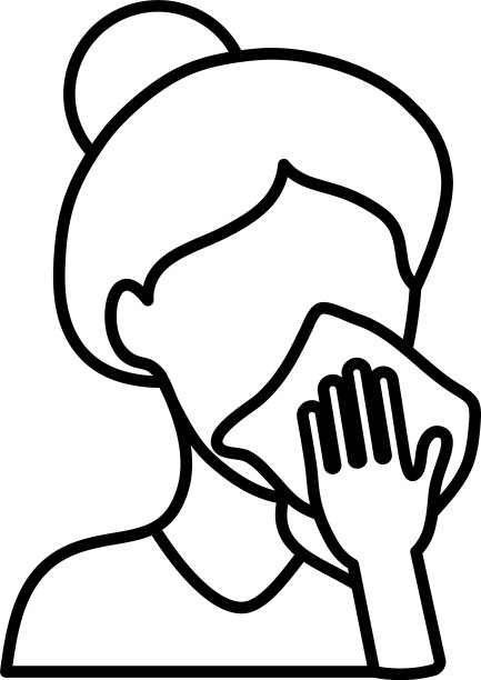 阿凡达女人正在用纸巾擦嘴图片下载