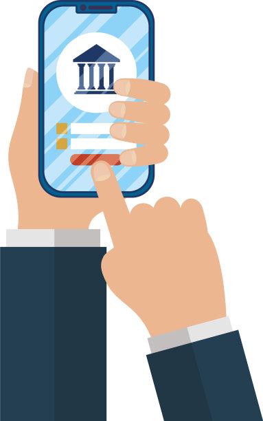 网上商务用手进行电子商务图片下载