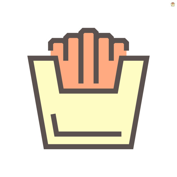 薯条图标设计为食品图形设计图片下载