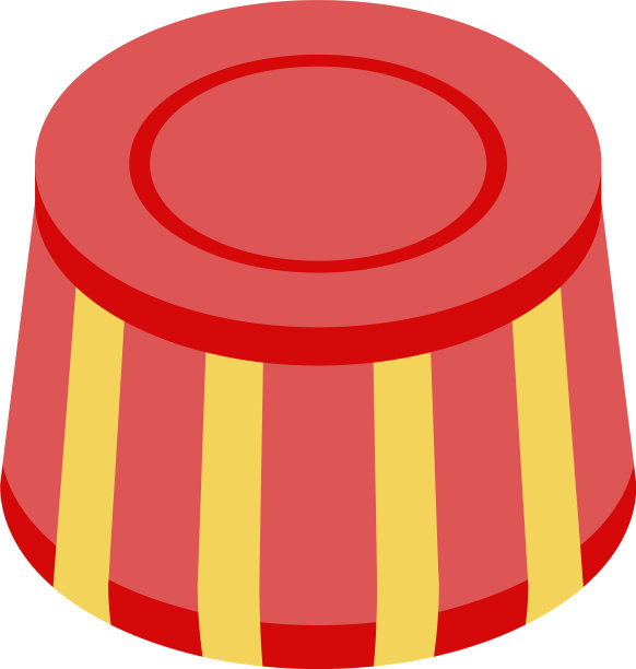 马戏团站图标等距风格图片下载