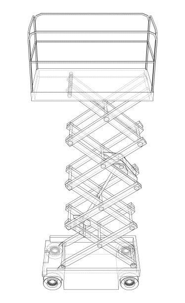 剪刀式升降机概念大纲图片下载