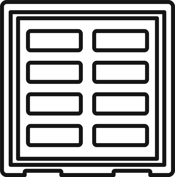 船坞货物集装箱图标轮廓样式图片下载