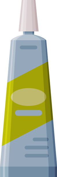 塑料管化妆品牙膏包装扁平图片下载