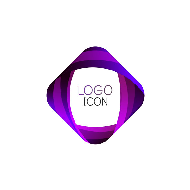 商业新潮几何方形标志设计图片下载