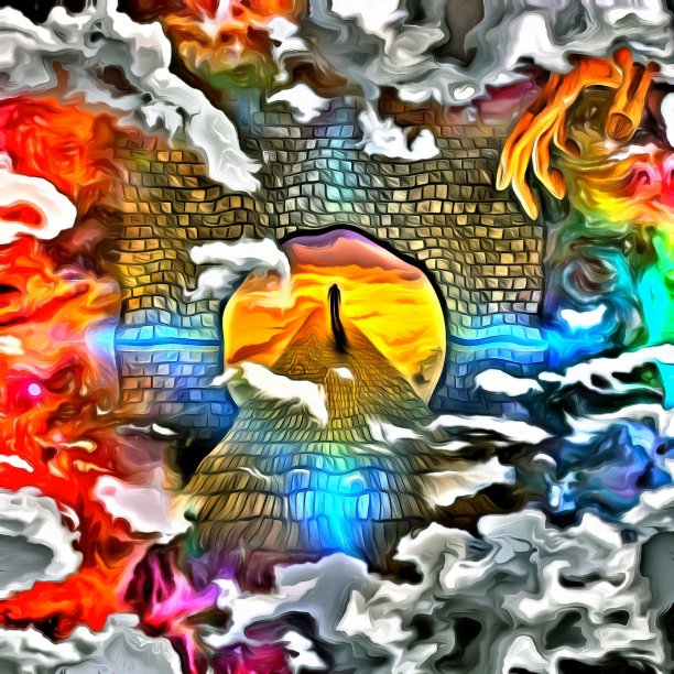 通往永恒之路——精神超现实艺术图片下载