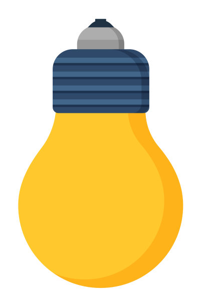 简单的灯泡照亮房间的理念象征图片下载