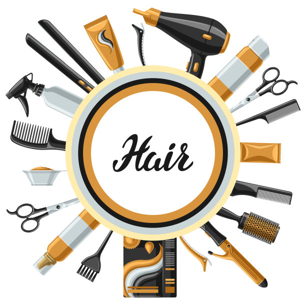 理发店的横幅上写着专业理发图片下载