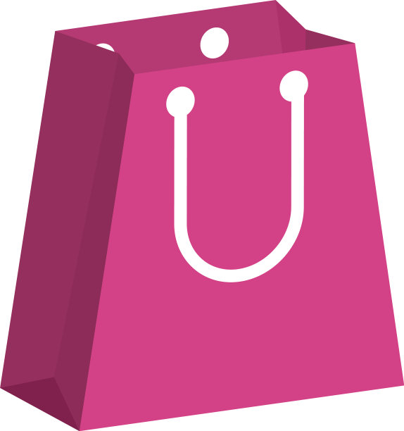 购物袋纸把手图标图片下载