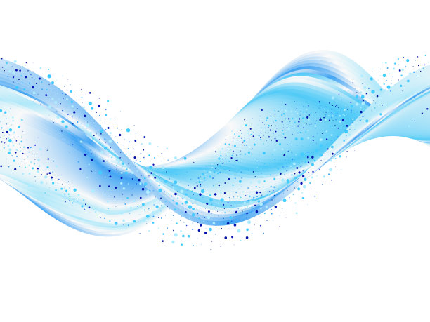 蓝色现代抽象线条勾勾证书速度平滑波浪边界图片下载