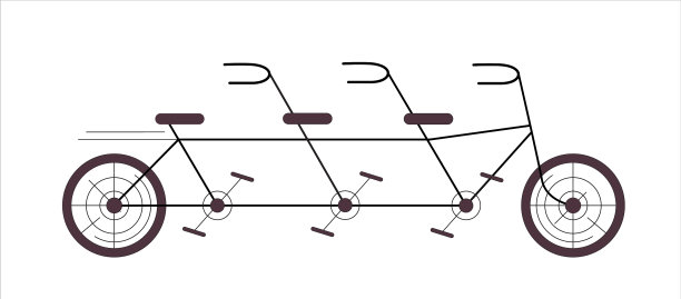 自行车双排式的图标图片下载