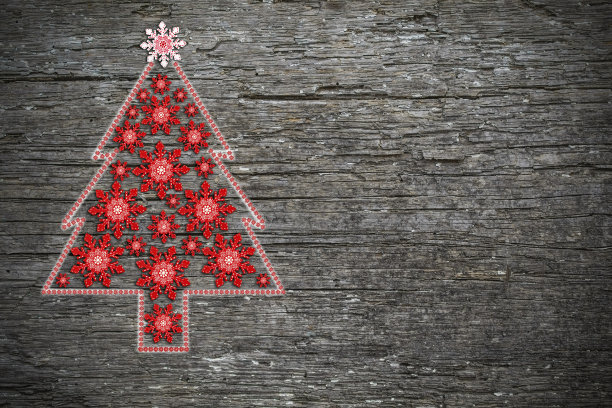 复制spaсe，以雪花为背景的圣诞树图片下载