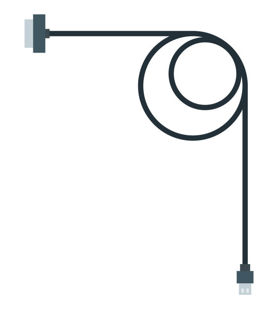 Usb电缆无人机图标平面隔离图片下载