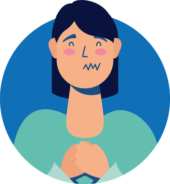 年轻女人生病的化身图片下载