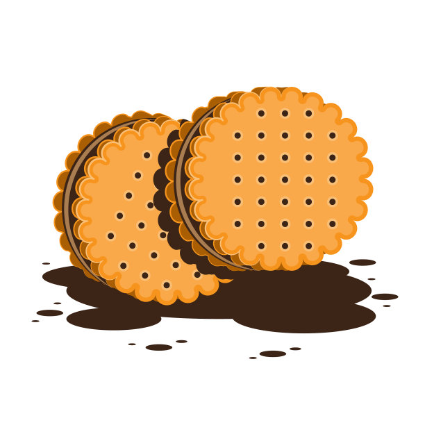 三明治饼干或巧克力饼干图片下载