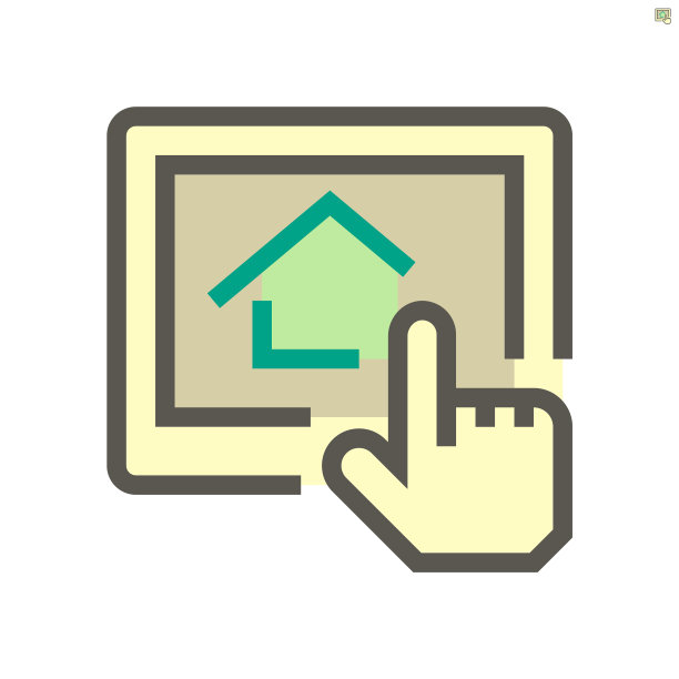 住宅开发概念图标设计48x48图片下载