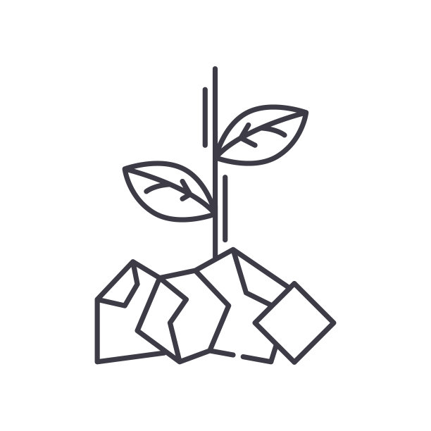 生物炭图标，线性孤立的插图，细线矢量，网页设计标志，轮廓概念符号与可编辑的笔画在白色的背景。图片下载