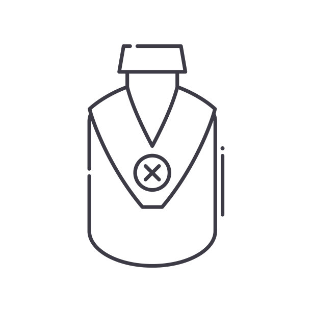 露营水壶图标，线性隔离插图，细线矢量，网页设计标志，白色背景上的可编辑笔触轮廓概念符号图片下载