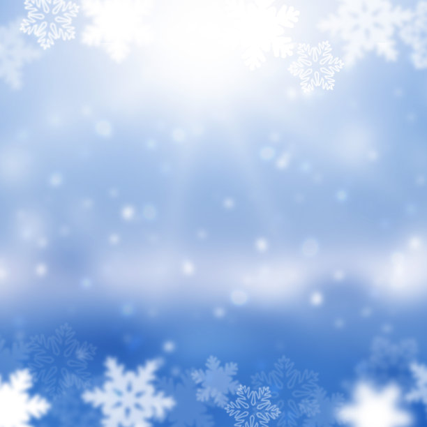 抽象的贺卡。自然圣诞背景。下雪,雪花,雪。冬天的风景与飘落的雪图片下载