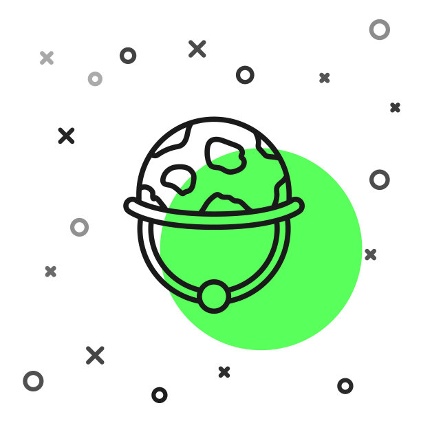 黑线军事头盔图标孤立在白色背景。军帽象征着防御和保护。防护帽。向量图片下载