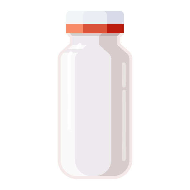 制药塑料白色瓶子，螺旋盖图片下载