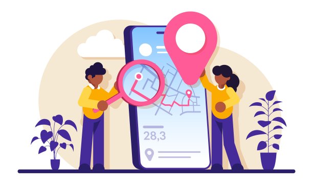 移动跟踪软件概念。智能手机应用程序。Gps跟踪。在线订单跟踪、发货和配送。在线货物配送跟踪。现代平面插图。图片下载