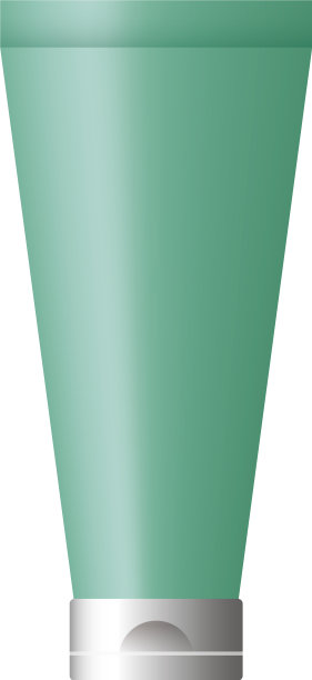 奶油瓶产品，金属绿色图片下载