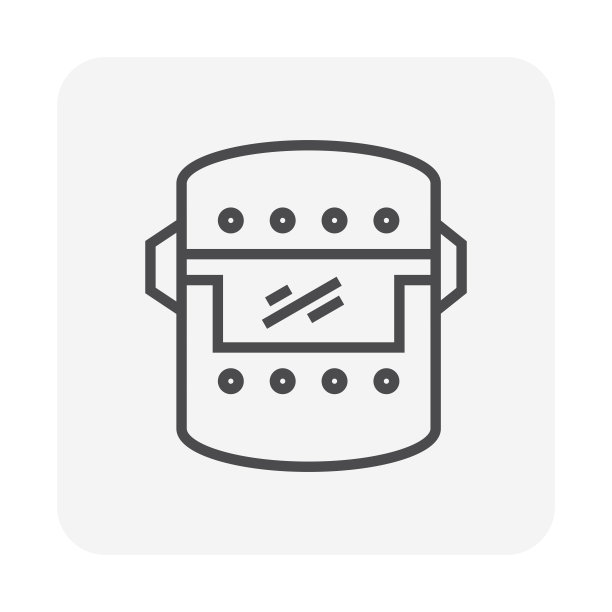 焊接面罩或焊工面罩图标。图片下载