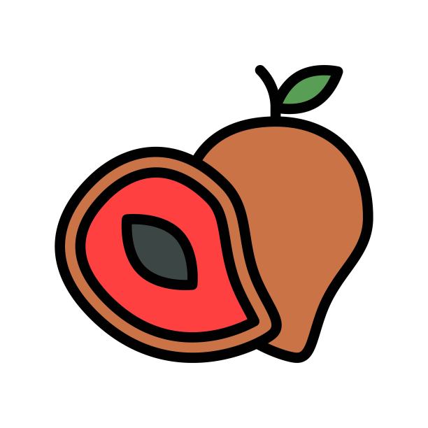 与亡灵节相关的可编辑描边水果矢量素材图片下载